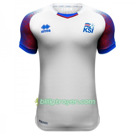 Billige Fotballdrakter Island Dame VM 2018 Bortedraktsett